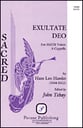 Exultate Deo SSATB choral sheet music cover